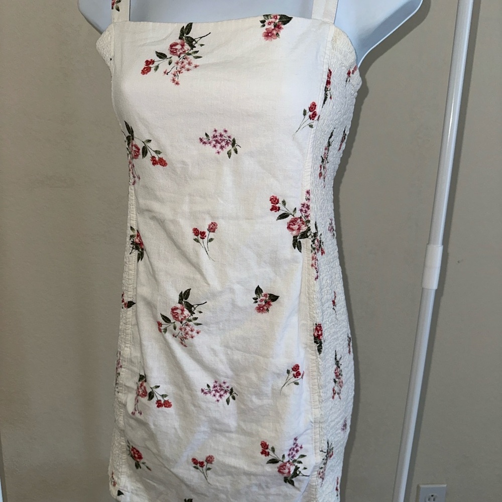 Floral White Dress